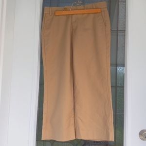 GAP Wide Leg Size4 Ankle Gapstretch Beige Women's Pants(above ankles) 97% Cotton
